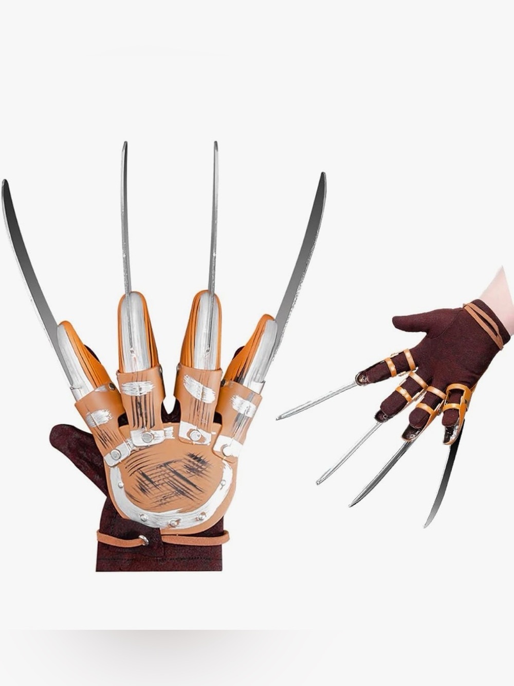 Freddy Kroger Glove Costume Prop,Horror Killer Glove Scary Halloween Costumes